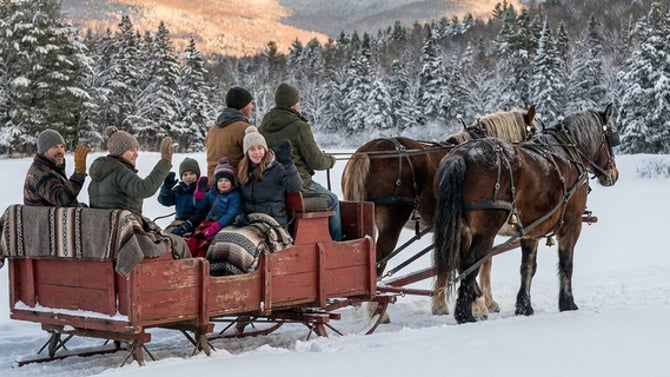 Sleigh Rides and Horseback Riding Near Killington